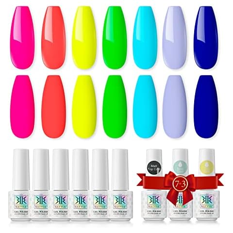 Juego de 10 Esmaltes de Uñas en Gel Semipermanente RSTYLE Cover