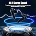 comiso Wireless Earbuds, Gaming Earphones Ultra-Low Latency HI-FI Stereo Sound Bluetooth in-Ear Headphone with Microphone Clear Call 30H Playtime for Workout Running Game Mode