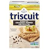 Triscuit Cracked Pepper & Olive Oil Snacking Crackers, 200 g