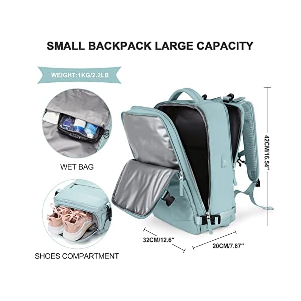 SZLX mochila de viaje para mujer, mochila de transporte, mochila de senderismo - Imagen 4