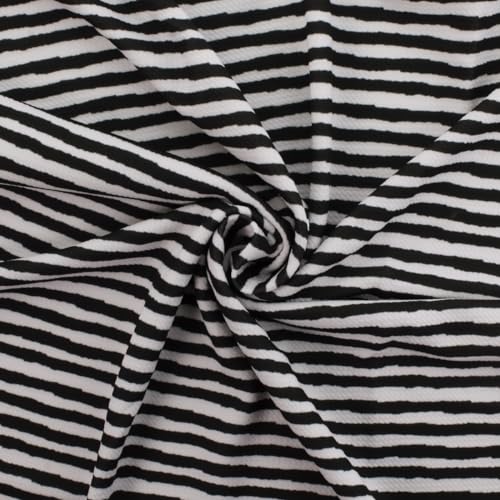 Black Brush Stroke Stripes Printed Liverpool...