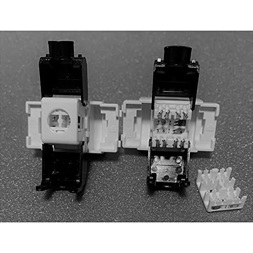 Amazon | CAT.6A 専用工具不要 埋め込み UTP モジュラージャック 1個