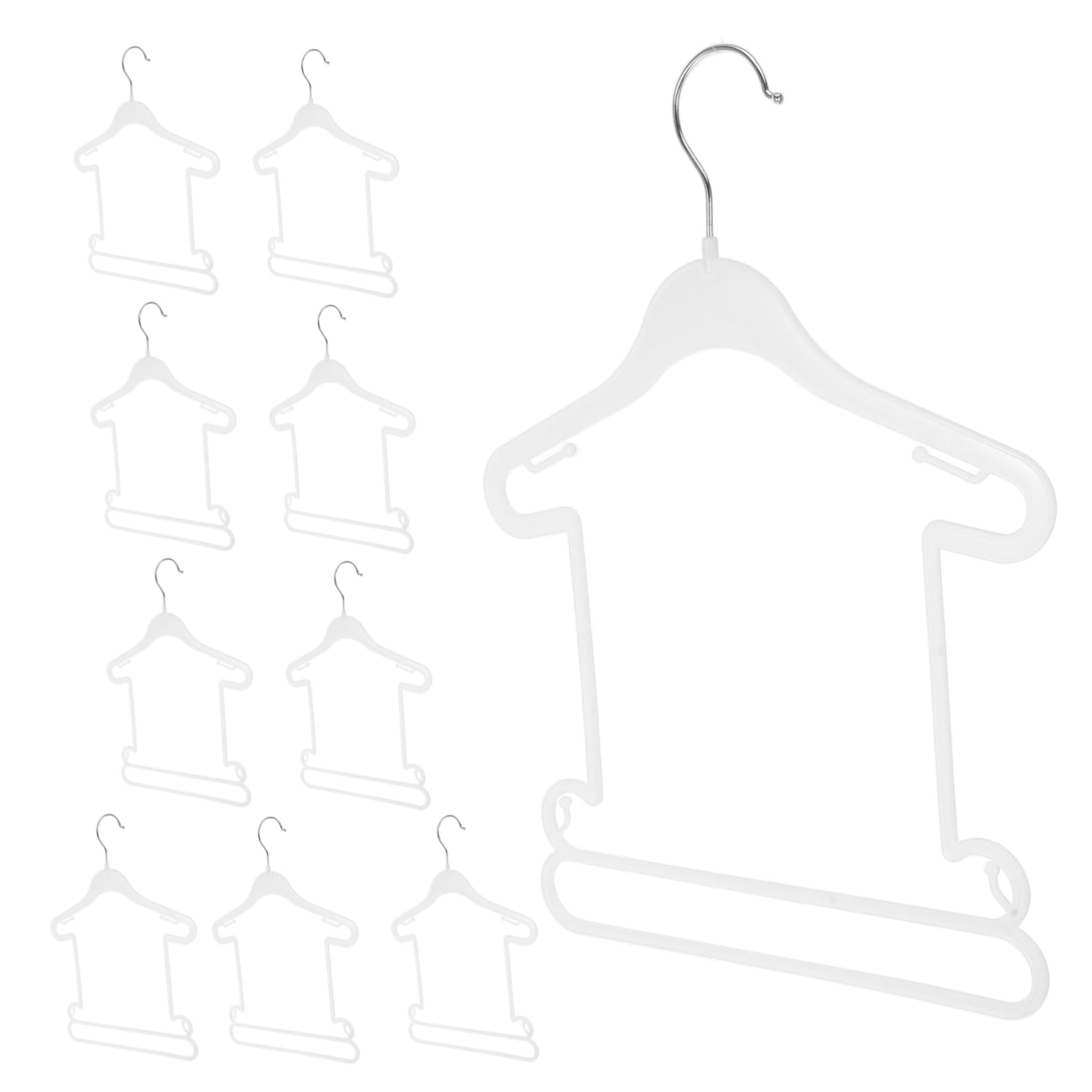 Alipis 10-Pack Baby Hangers Newborn Clothing Hangers Plastic for Nursery Baby Girl Boys Boys and Girls Infant Swimsuit Tidy Storage