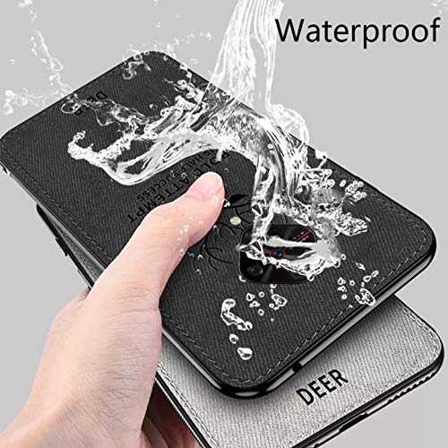 Image of REALCASE Realme 3 Pro Back Cover Case Stylish | Deer Fabric 3D Full Protective Side Grip Bumper | Shock Proof Case Back Cover for Oppo Realme 3 Pro (Blue)