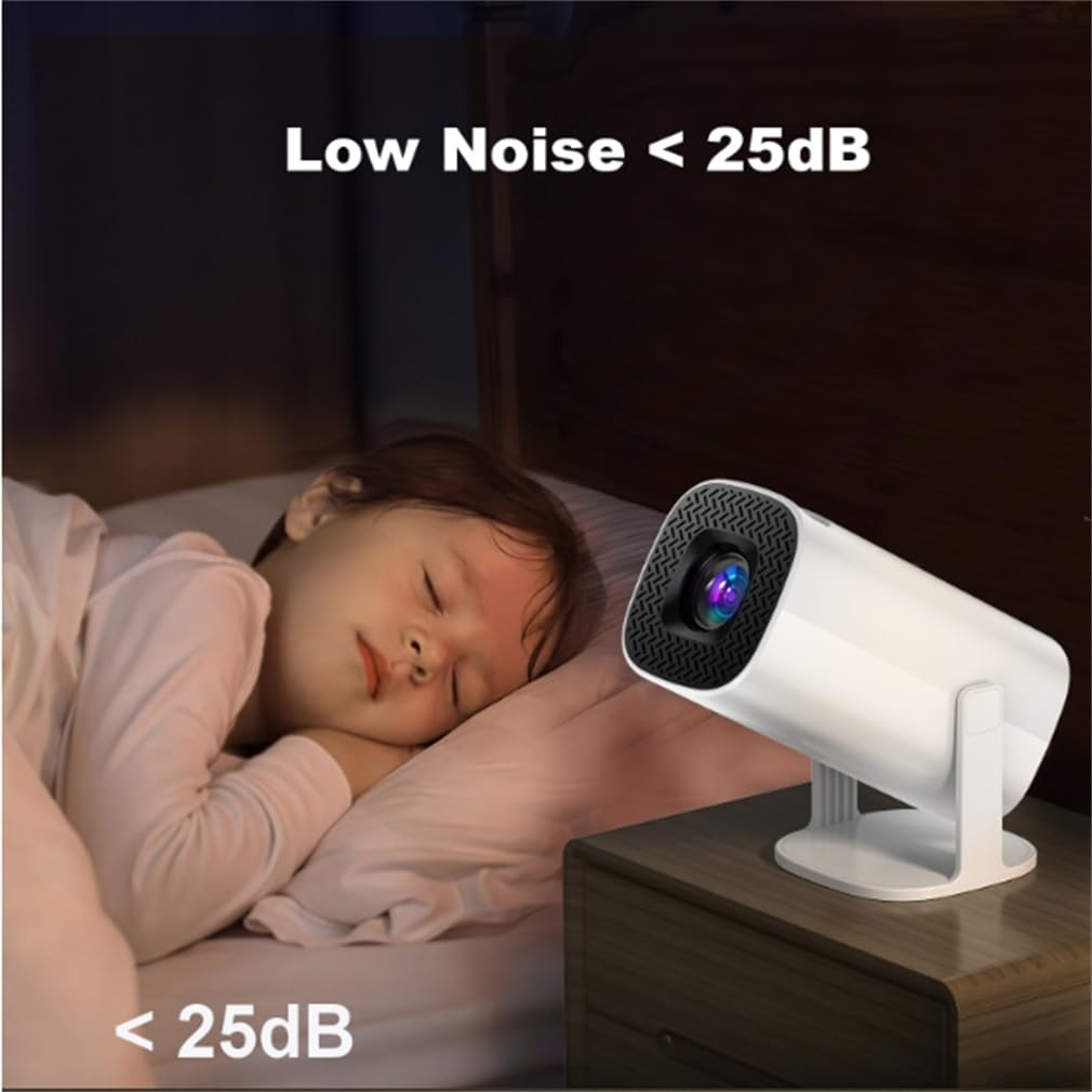 Proiettore Video Home Cinema Full HD 1080P, Proiettore Di Home Cinema Portatile Esterno, Proiettore Da Soffitto Auto Keystone per Smartphone Del Telefono