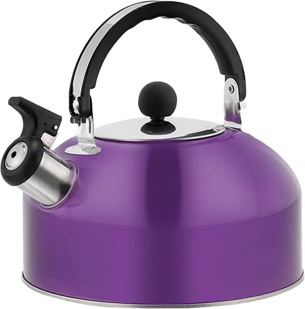 Bouilloire à thé sifflante LeGDOr 3L en acier inoxydable pour plaque induction et cuisinière à gaz