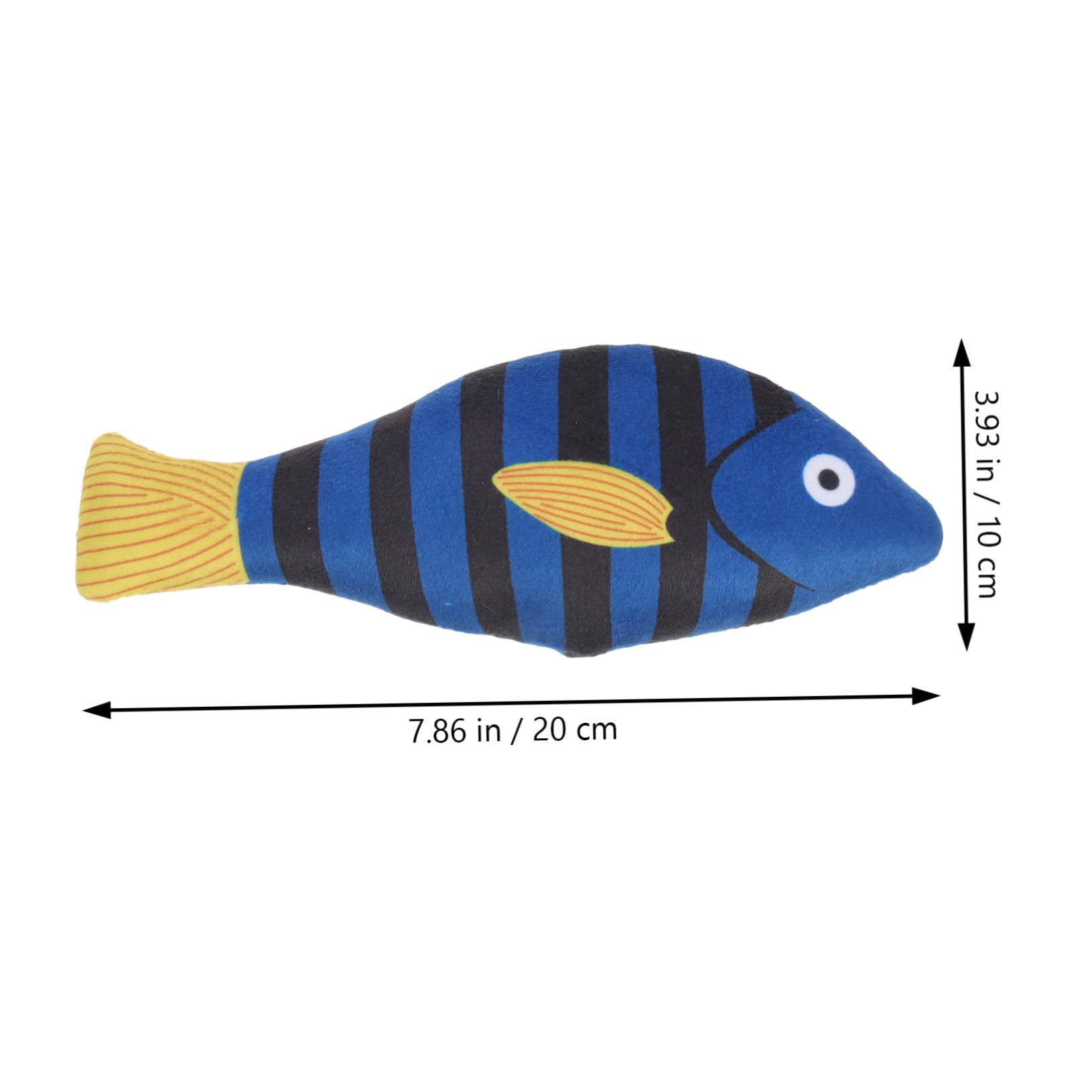 ifundom Jouet de Poisson à Mâcher pour Chat Herbe à Chat Naturelle Peluche Douce Taille Moyenne Intérieur Chatons Adultes
