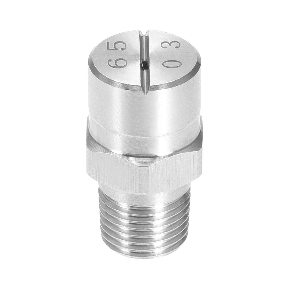 Buse de pulvérisation à jet plat 1/8 BSPT en acier inoxydable 304 orifice 1.1mm