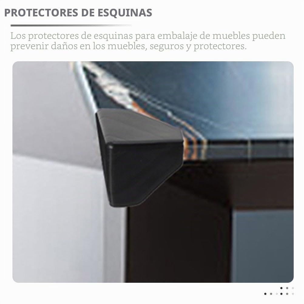 SOLUSTRE 100 Uds Protectores De Esquinas De Embalaje De Cartón Protector De Esquina De Plástico Para Bordes De Cajas Y Muebles Cubierta Para Esquinas De Baúl De Joyería Uso En Envíos