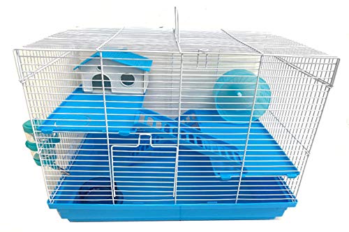 3-Floors Syrian Hamster Home House Rodent Gerbil Mouse Mice Habitat Cage