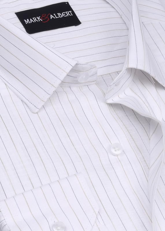 Image of Men's Striped Cotton Formal Shirt