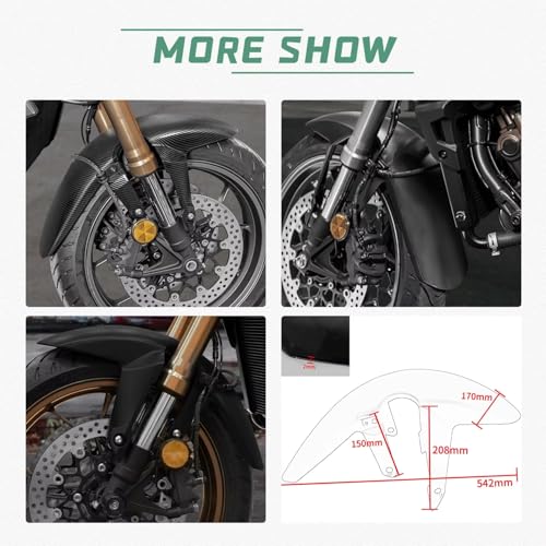Garde-boue moto CB650R évite les projections et protège la fourche - 4