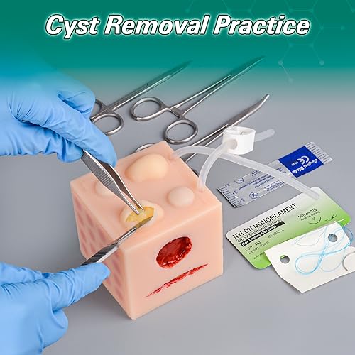 Modelo de práctica médica multifuncional para inyección, quistes, lunares y heridas 2