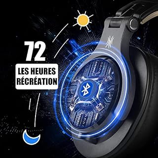 OneOdio Casque Bluetooth sans Fil BT5.2 avec 72 Heures A70, Réduction de Bruit CVC 8.0, 3 Câbles, Léger Confortable… - Les Beatles, Paul McCartney, John Lennon, RIngo Starr, George Harrison OneOdio Casque Bluetooth sans Fil BT5.2 avec 72 Heures A70, Réduction de Bruit CVC 8.0, 3 Câbles, Léger Confortable… – Image 2