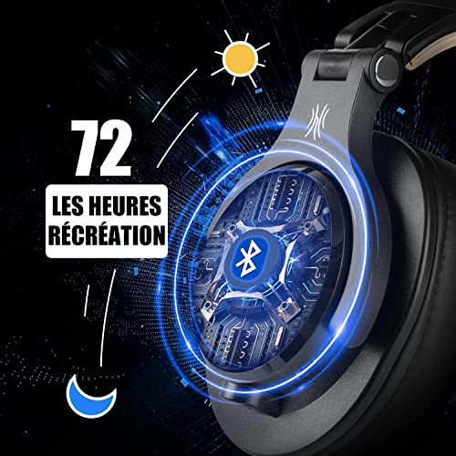 OneOdio Casque Bluetooth sans Fil BT5.2 avec 72 Heures A70, Réduction de Bruit CVC 8.0, 3 Câbles, Léger Confortable… - Les Beatles, Paul McCartney, John Lennon, RIngo Starr, George Harrison OneOdio Casque Bluetooth sans Fil BT5.2 avec 72 Heures A70, Réduction de Bruit CVC 8.0, 3 Câbles, Léger Confortable… – Image 3