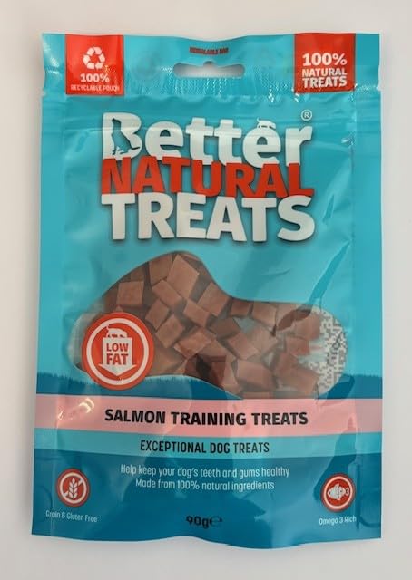 Better Natural Dog Training Treats - Salmon (90g Single Packet)