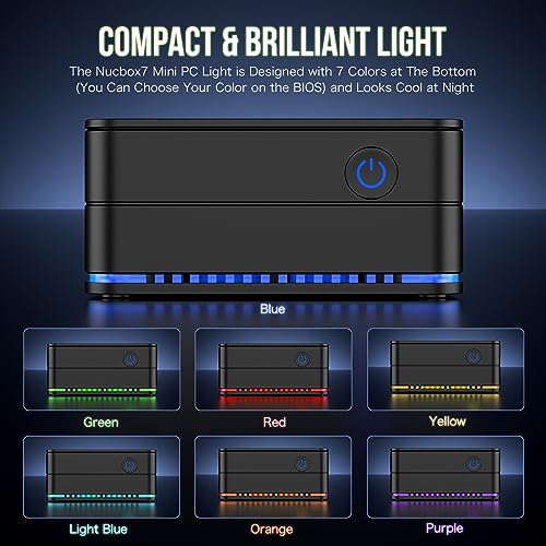 Gmktec Mini Pc Windows11Pro 16Gb/512Gb Ssd Intel 11Th Generation Pentium Silver Processor N6005 (2.0Ghz-3.3Ghz) Palmtop Desktop Pc 4 Mb L3 Cache 4C 4T Wifi 6 Bt5.2 4K@60Hz Small Pc Nucbox7 #TOP6