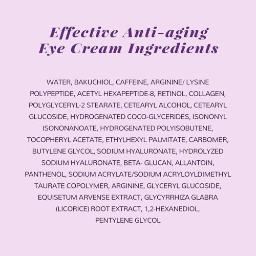 Anai Rui Caffeine Bakuchiol Firming Eye Cream, Retinol & Peptide Eye Cream For Dark Circles thumb #7