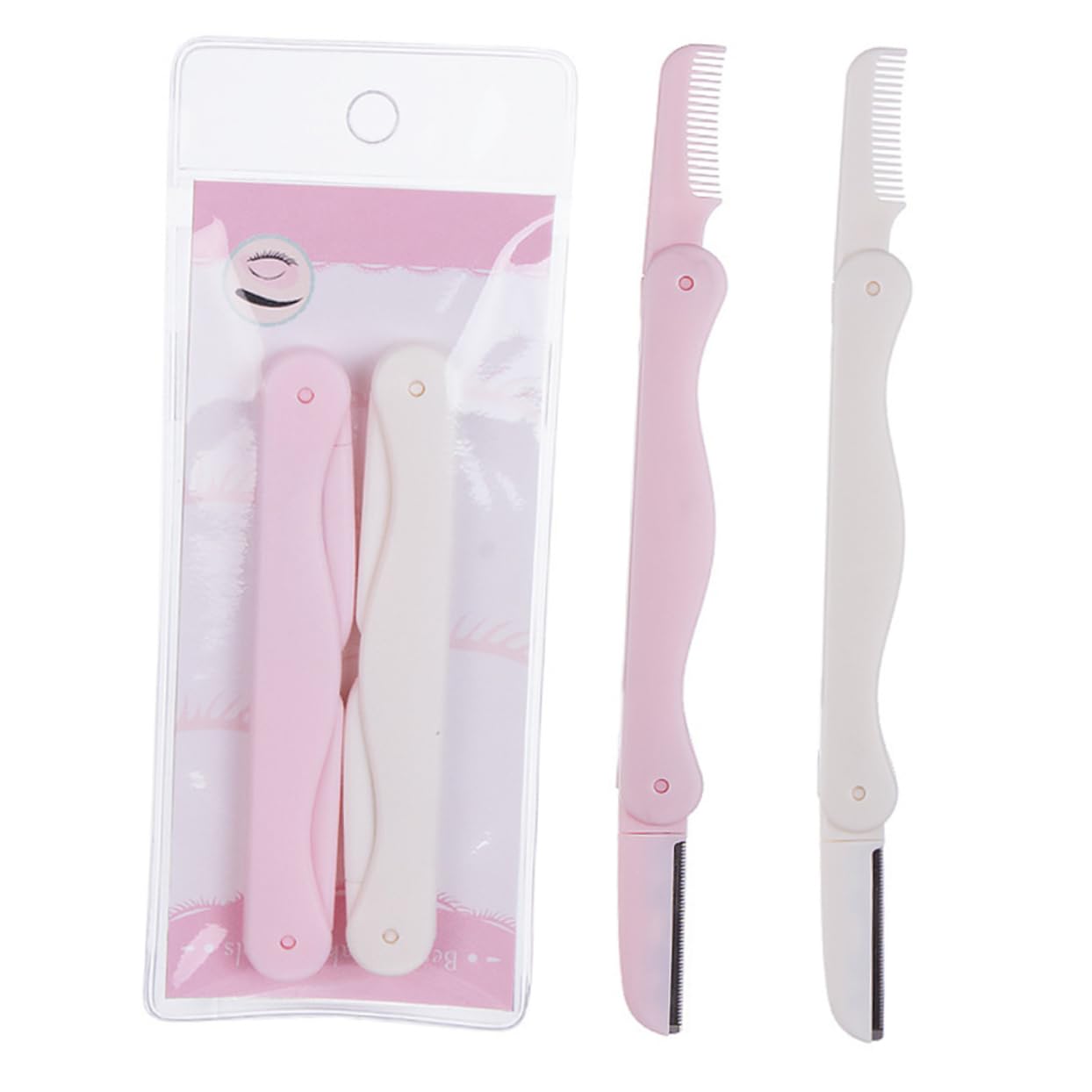 Healeved Eyebrow Trimmer for Women 6-in-1 Hair Remover Kit Razor and Comb Easy to Use and Store for Home Outdoor