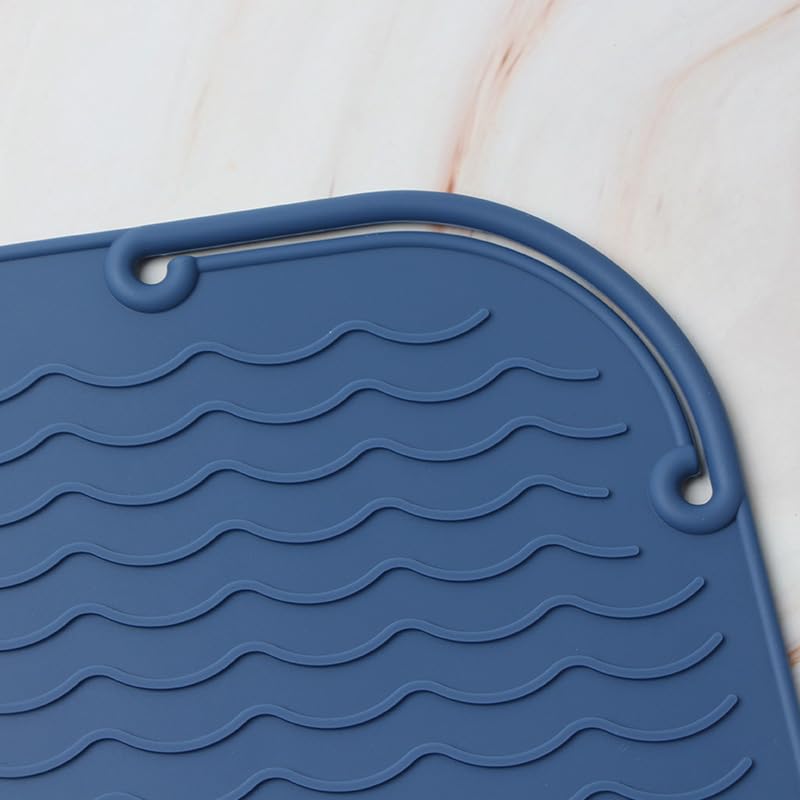 3Pcs Heat-Resistant Hair Tool Mat Non-Slip Surface Protector for Curling & Flat Irons Easy to Clean miniatura 2
