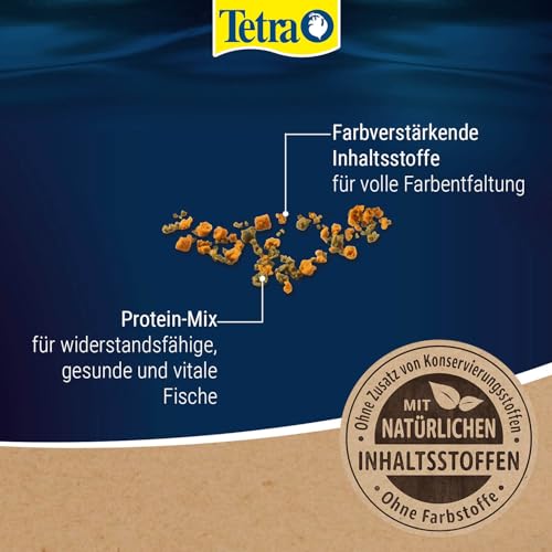 Tetra Rubin Granules - Fischfutter in Granulatform mit natürlichen Farbverstärkern, unterstützt eine intensive Farbenpracht der Fische, 250 ml Dose – Bild 5