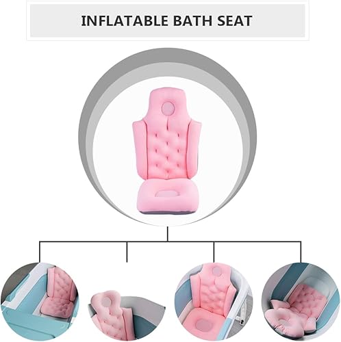 Miniatura 9 de Kisangel Bañera Lovely Home - Taburete inflable antideslizante para el cuello, el baño, spa, embarazada, plegable y juguete anti- para accesorios
