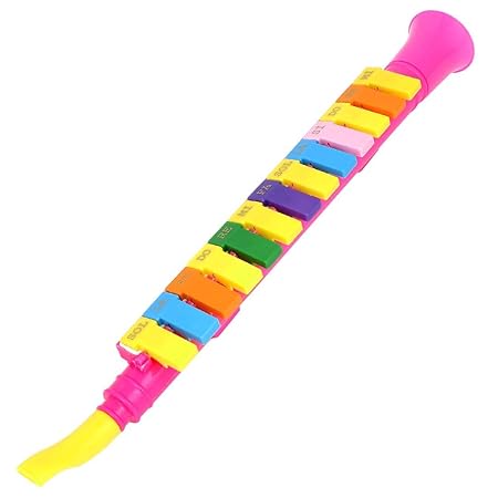 ELECTROPRIME Musical Instrument Plastic Horn Design 13 Keys Mouth Organ Melodica Multicolor