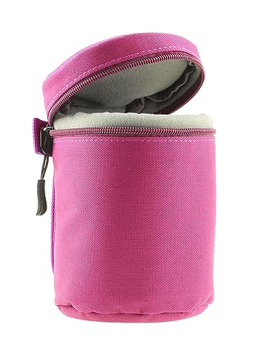 Navitech Purple Water Resistant Camera Lens Protective Case Pouch - Compatible With Panasonic Lumix S 20-60mm F3.5-5.6 L Mount Interchangeable Lens