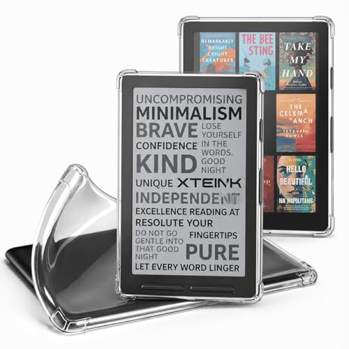 LYONGZP Protective Cover for XTEINK X4 E-Book Reader xtrons x4 Soft TPU Protector Accessories Anti-Scratch Easy to Install -Transparent(1 Pack)