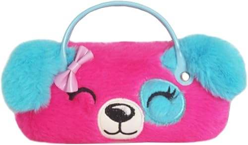 Estuche para lentes para niños y niñas, con diseño de unicornio, deslumbrante brillantina, carcasa dura con asa