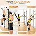 GymYard Swedish Ladder, Wood Stall Bar, Swedish ladders Wall Gym Adult, Adjustable Station for Adults and Kids, 9-Anchor Solid Pine, Home Fitness