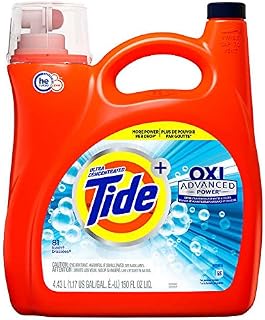 Tide Ultra Concentrate, OXI Advanced Power,Extra Stain Removel for Whites & Color Liquid