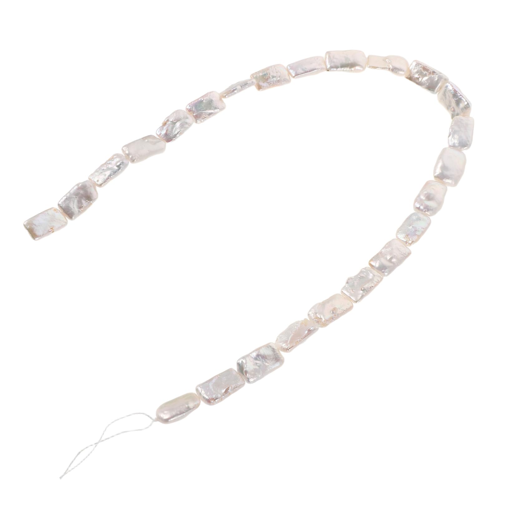 Cuentas de Perlas Barrocas Naturales Cultivadas con Taladro para Joyería DIY Collares Pulseras Aretes Hebra