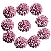 Produktbild 10er Set Blumen-Köpfe Kunstblumen Blüten Tischdeko Hochzeit Dekoration Künstliche Köpfe - Chrysantheme Lila, wie beschrieben