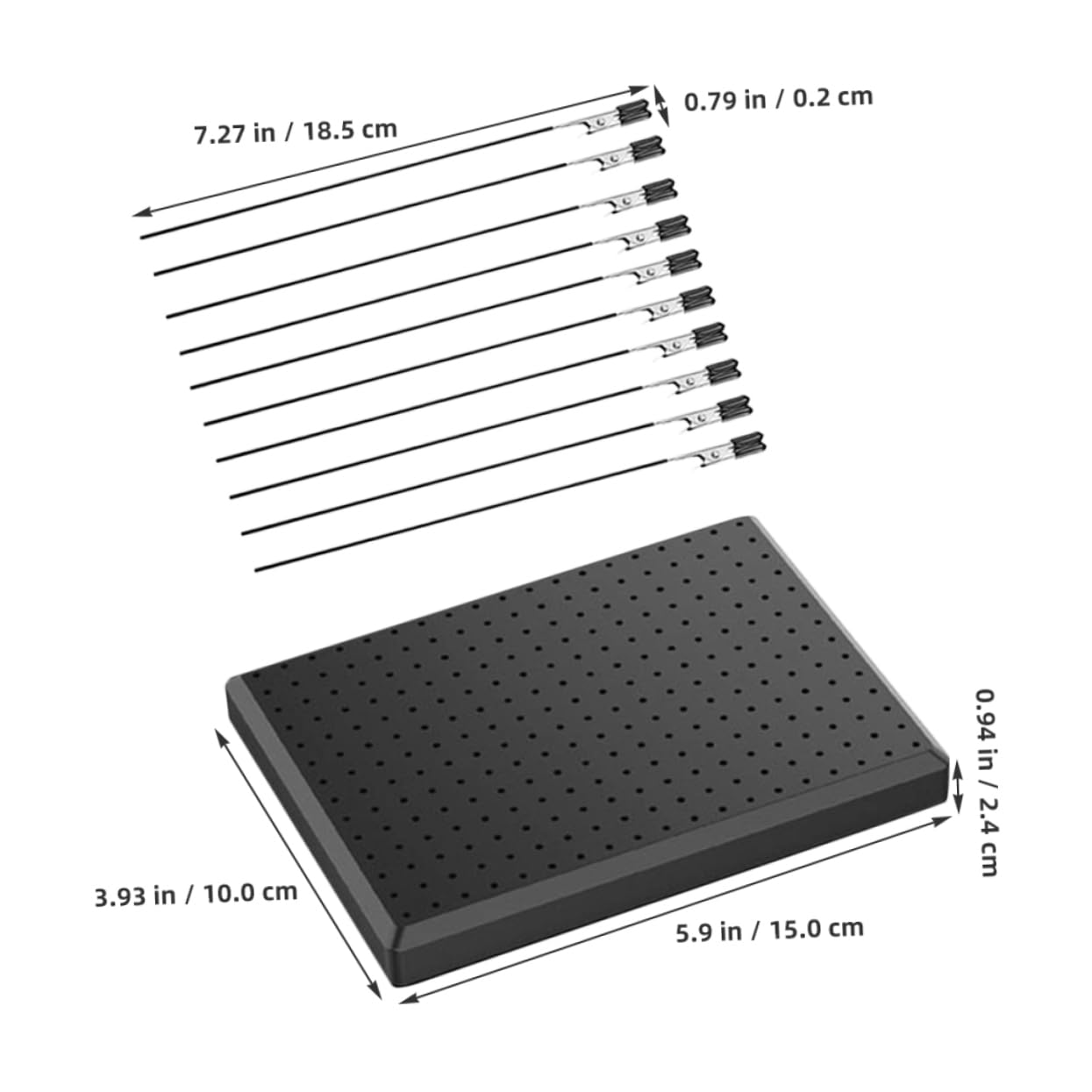 OSALADI 1Set Color Clips with Alligator Clips for Craft Painting Durable and Card Holders for Easy Model Color Drying and Storage