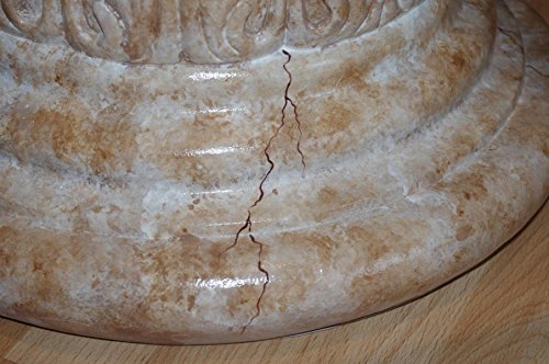 Antikes Wohndesign Couchtisch Wohnzimmertisch Glastisch Säulentisch – Bild 6