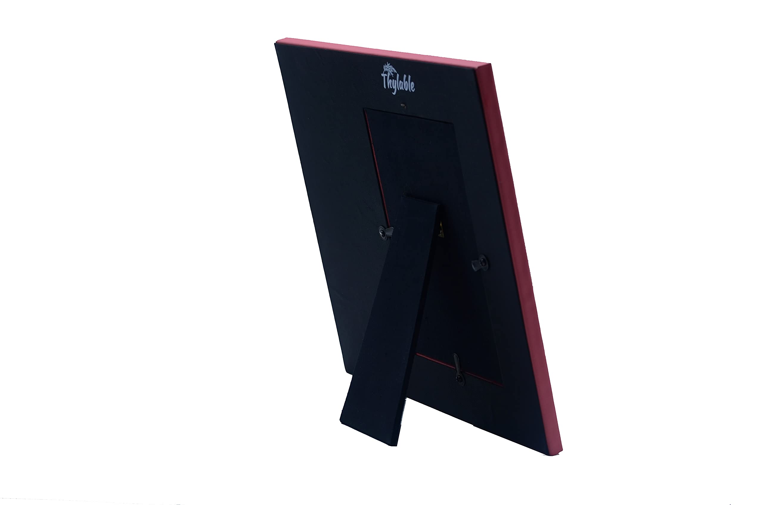 Thylable Vegan Leather Square Photo Frame with Utility Pot - Dark Pink 1