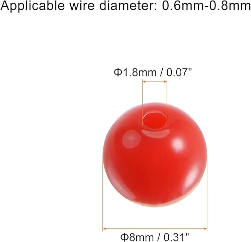Miniatura 2 de HARFINGTON 1700 cuentas redondas acrílicas de 0.315 pulgadas (0.315 in), cuentas sueltas de burbujas para manualidades, colores dulces surtidos para