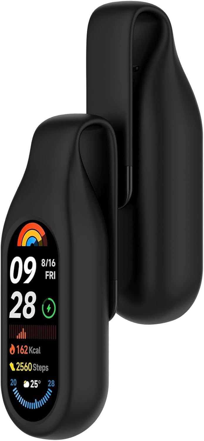 NEO+ nowy zapasowy uchwyt na klips kompatybilny z MI Xiaomi 10/9/8/bez trackera (CZARNY)