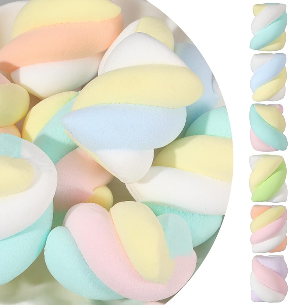 SUNNYCLUE 18 pz. Ciondoli di Caramelle In Resina Figure di Dessert Modello di Marshmallow Artificiale Mini Statuine di Marshmallow Dolci Cibo Finto per Casa Ufficio Scrivania Bomboniere per Feste Acce