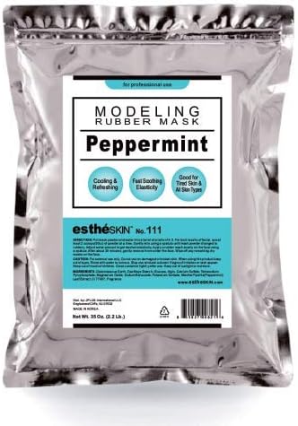 No.111 Peppermint (Cooling) Modeling Mask Powder for Professional Facial Treatment, 35 Oz. (1 pack)