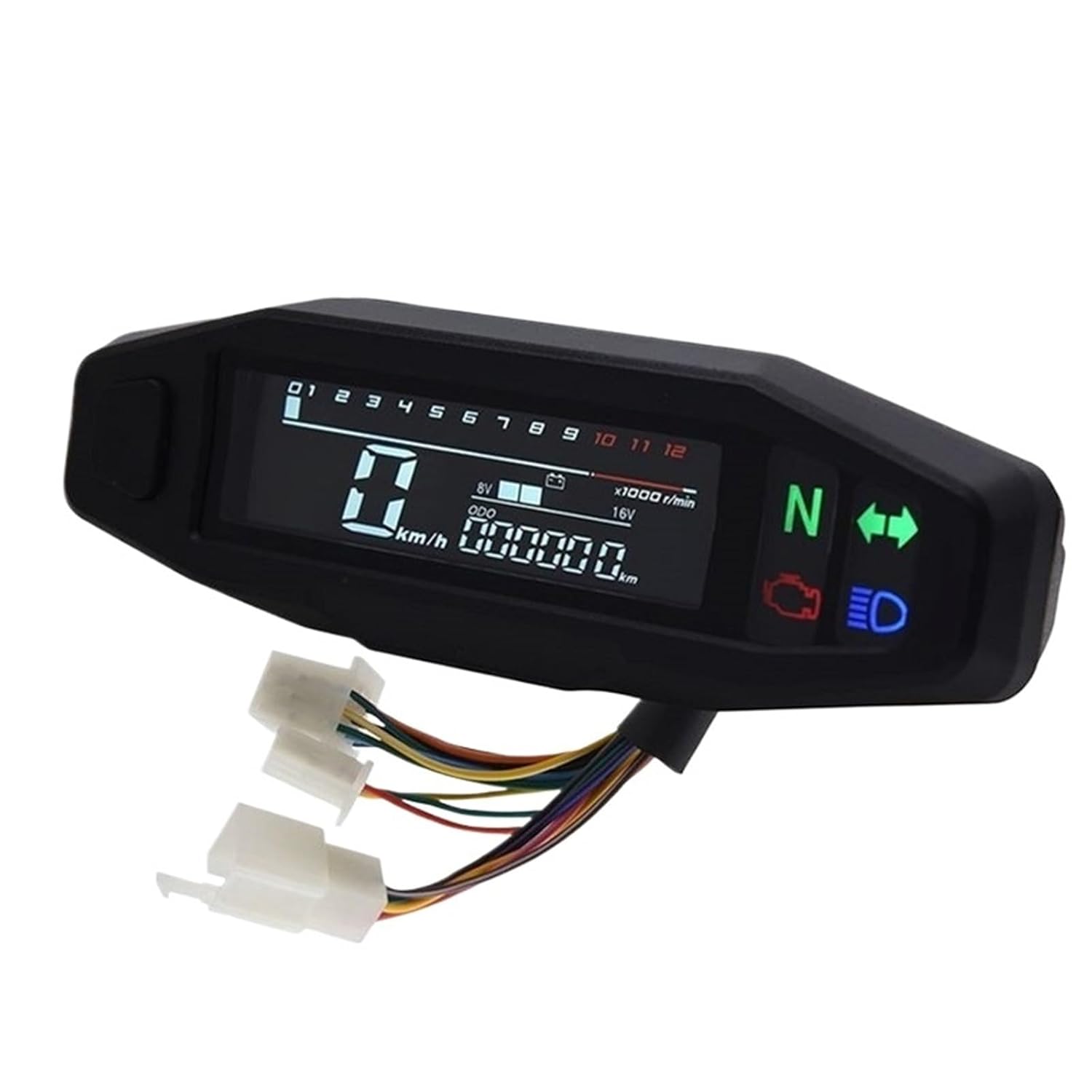 バイク メーター ユニバーサルバイクスピードメーターデジタルスピードメータータコメーターダッシュボード計器パネルメーター バイク計器