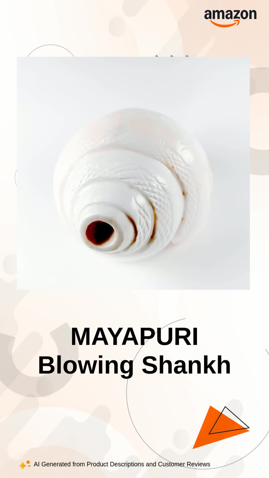 MAYAPURI Original Loud Blowing Shankh for Puja, Natural Blowing