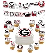 UGA Georgia Bulldogs Die Cut Sticker - Uga X Mascot Clear Vinyl Decal 2-Pack (Medium 4.25")