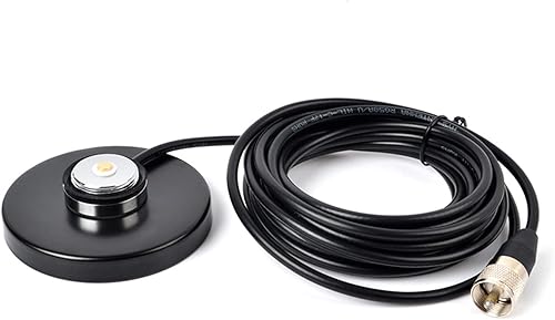 Miniatura 8 de HYS Antena NMO de doble banda VHF/UHF presintonizada para radios móviles de 6.6 ft 27.6 in con base magnética Cable RG58 de 16.4 ft PL-259 UHF Mag