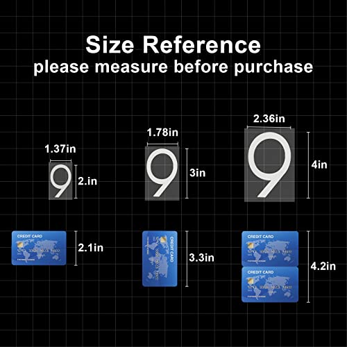 6 Inch Reflective Mailbox Numbers Stickers For Outside, 3 Sets House Address Numbers With Sticky Tabs For Easy Backing Peeling, Pre-Cut And Strong Self Adhesive Vinyl Numbers For Address Sign (6 Inch, White) #TOP5