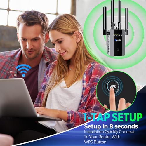 2025-WiFi-Extender-Signal-Booster-up-to-10ksq-ft-and-58-Devices-Internet-Booster-for-Home-Wireless-Internet-Repeater-and-Signal-Amplifier-Ethernet-Port-Newest-6X-Faster-Access-Point1-Tap-Setup