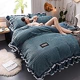 Weihnachten Super King Bettwäscheset, Super Soft Teddy Bettwäscheset, Ideal für ultimative Wärme in kalten Winternächten