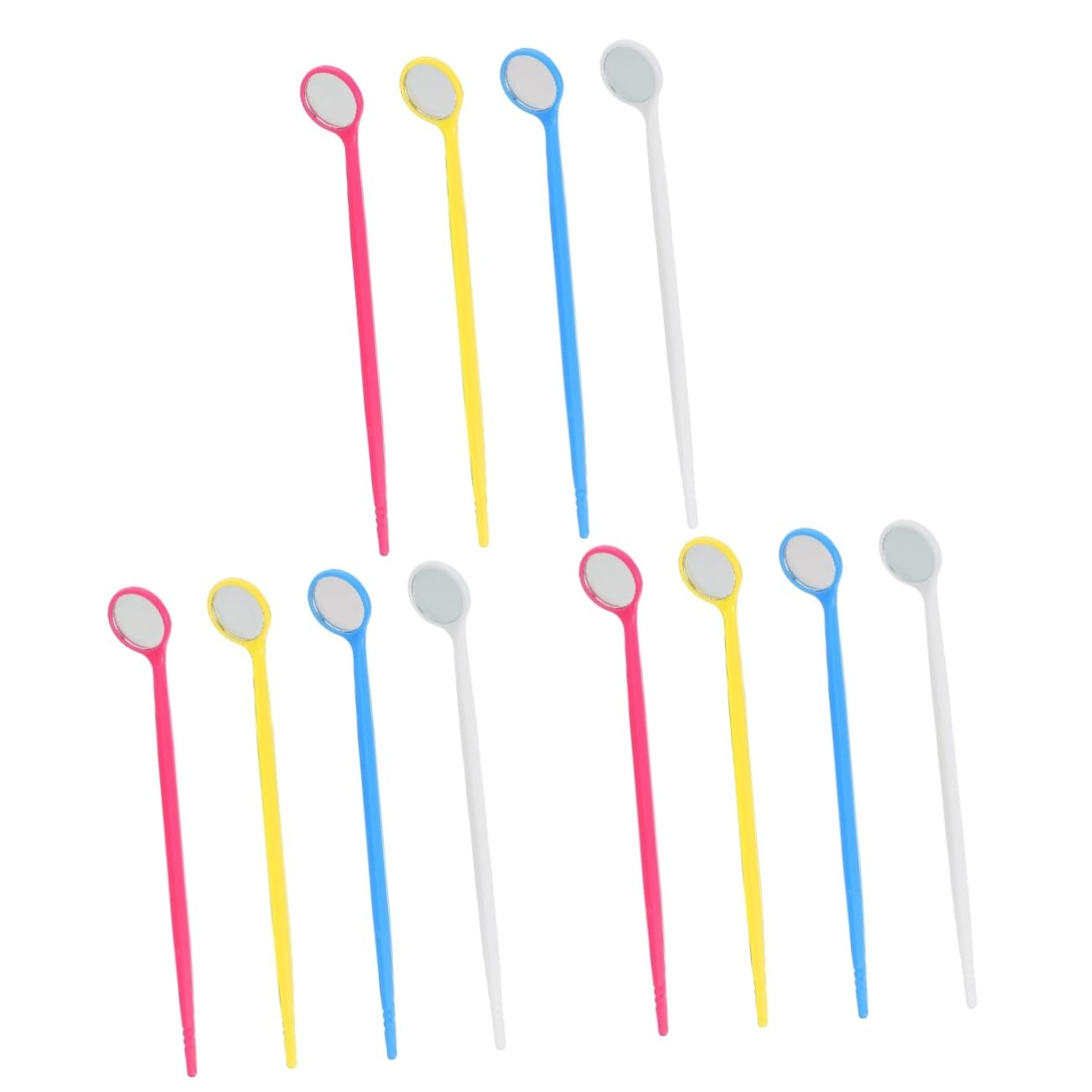 Cabilock 3 Set Specchietti Dentistici Dentista Orale Attrezzo Adulti A Forma Di Care Strumenti Di Ispezione Specchietti Per Bocca Specchi Orali Plastica 20 Pezzi*3