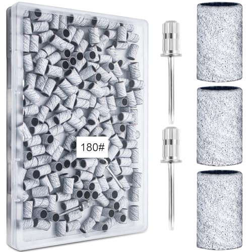 Bande de ponçage zébré pour perceuse à ongles : lot 200 bandes abrasives grain 180